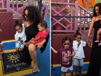 Rihanna brings her children to Barbados