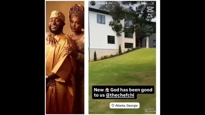 Davido and Chioma Unveil Atlanta Mansion