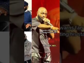 Davido halts concert to defend crew