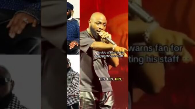 Davido halts concert to defend crew