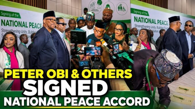 Political leaders sign 2027 peace accord