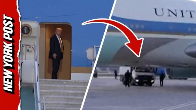 Trump swaps planes over Iranian threat