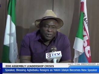 Agbebaku Resigns as Edo Speaker, Idiaye Emerges