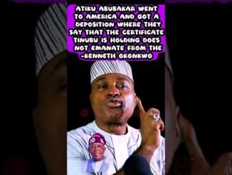 Kenneth Okonkwo claims Tinubu's certificate is fake