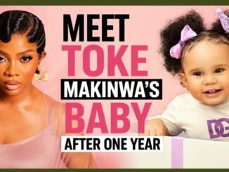 Toke Makinwa Unveils Daughter Yakira's Face