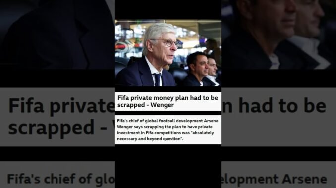 Arsène Wenger backs dropping FIFA investment plan