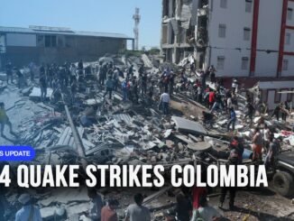 Residents flee Colombia earthquake