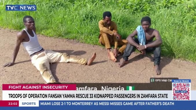 33 kidnapped victims rescued in Zamfara