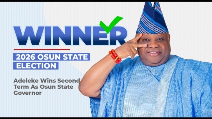 INEC declares Ademola Adeleke Osun Winner