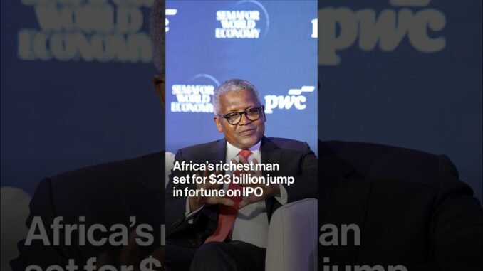 Dangote's Net Worth Jumps to $51.3 Billion