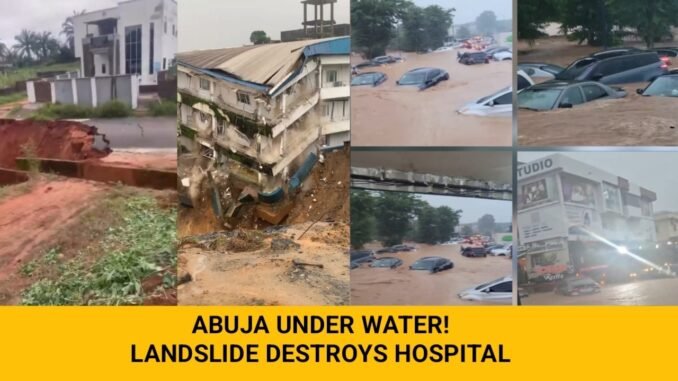 Heavy Rain Floods Abuja Airport Road