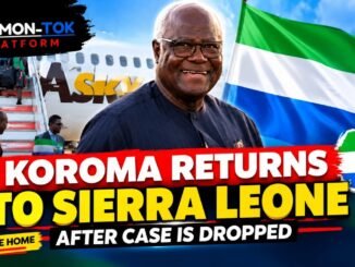 Koroma Returns to Sierra Leone