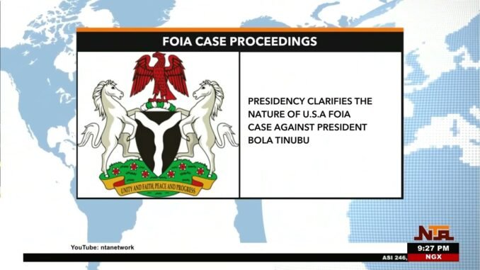 Presidency clarifies Tinubu's U.S. case status