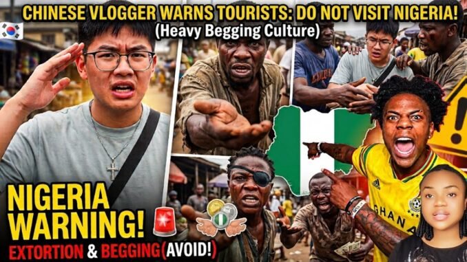 Chinese vlogger in Lagos