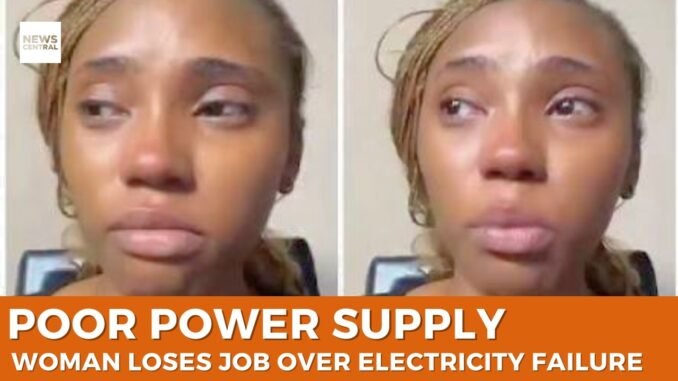 Power cuts ruin lady's business