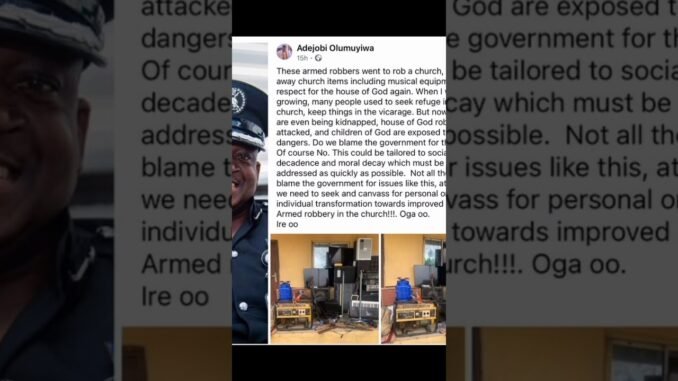 Church robbery shocks ex-police