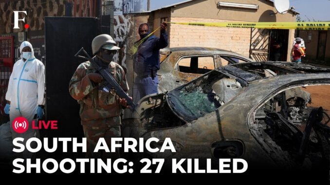 South African tavern shootings leave 27 dead