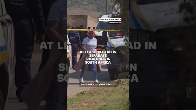 Over 30 killed in South Africa shooting
