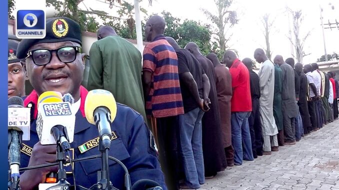 NSCDC parades Officers over miners' deaths