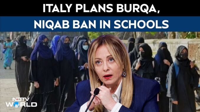 Italy bans face veils in schools