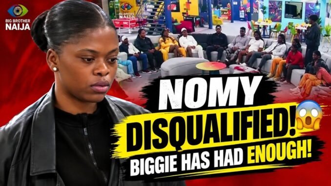BBNaija's Nomy disqualified after rules breach