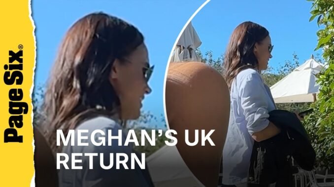 Meghan Markle spotted living her life in UK