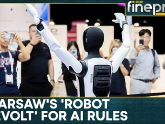 Robots protest in Poland for human jobs