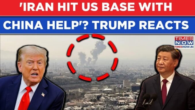 Trump Downplays Report China Helped Iran