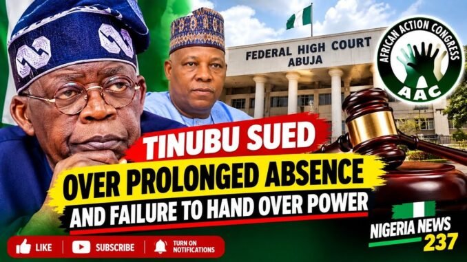 AAC sues Tinubu over power handover failure