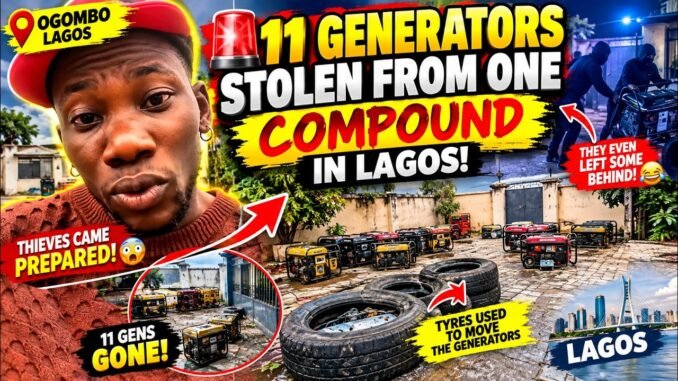 11 generators stolen in one night