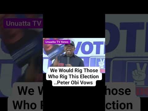 Peter Obi vows action against riggers