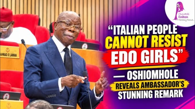 Oshiomhole Recounts Italian Envoy Talk