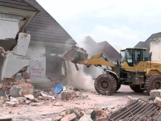 Demolition of ritualist house
