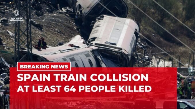 High-speed train collision claims 64 lives