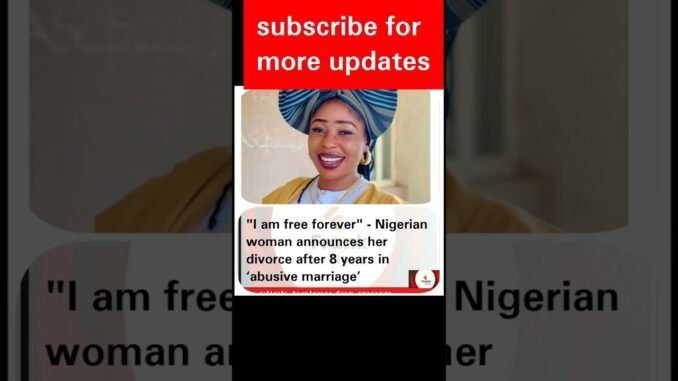 Woman boldly announces divorce
