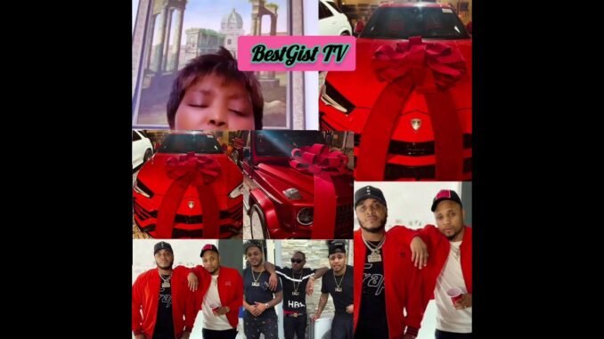 Gov Adeleke sons show off matching cars